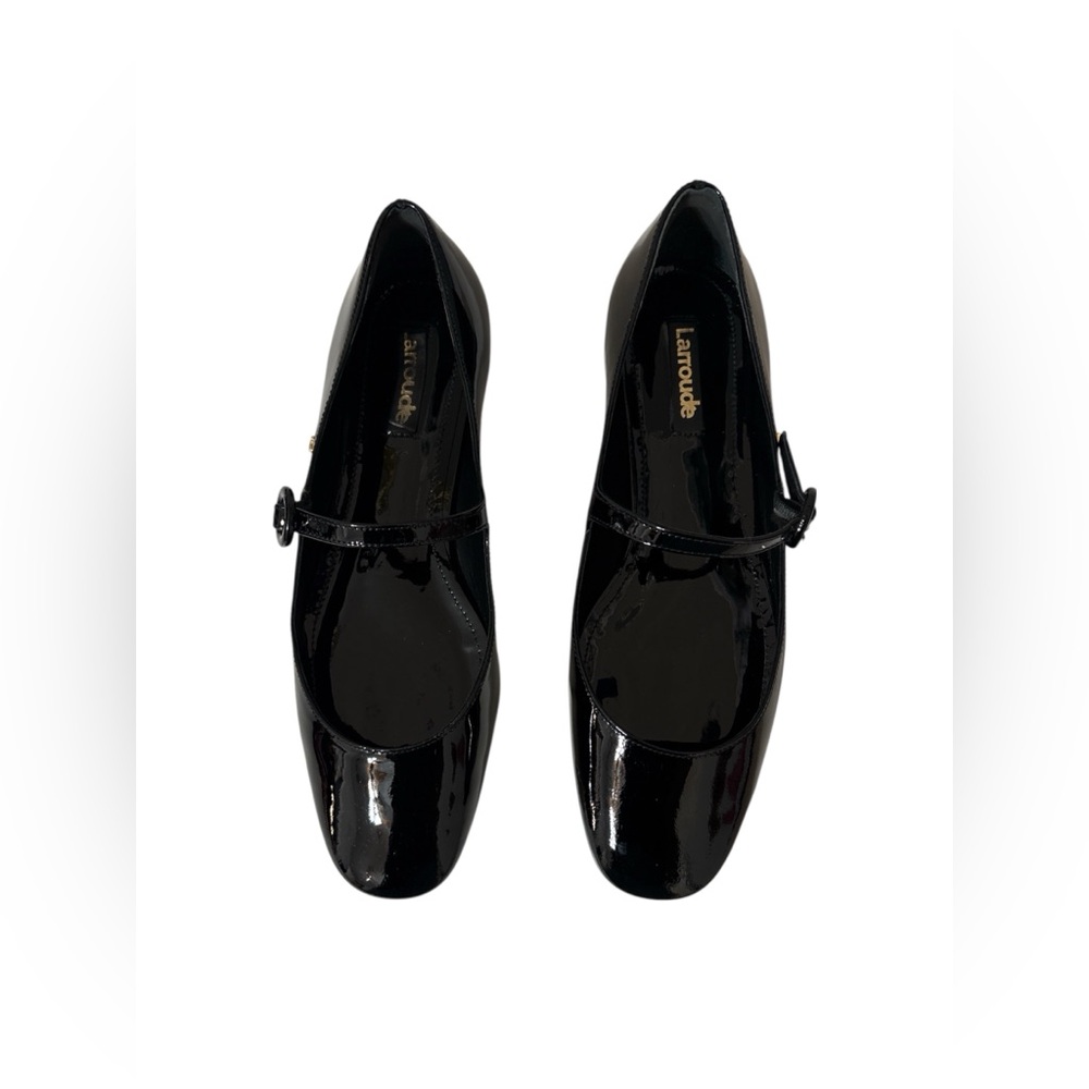 Larroude Blair Ballet Flat Patent
Black Leather Mary Jane Size 8 - Picture 7 of 12